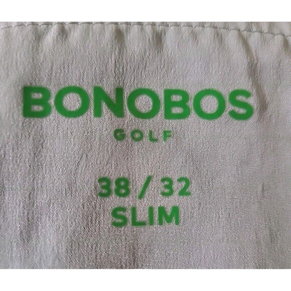 Bonobos Highland Tour Golf Pants Mens 38/32  Slim Fit Chino Dress Pants Flat - Picture 2 of 14